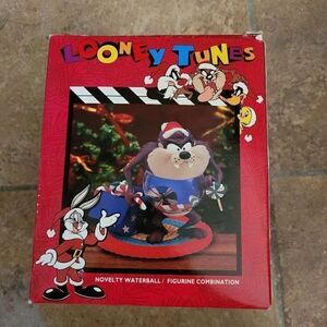 Loony toons Tasmanian devil Vintage snow globe